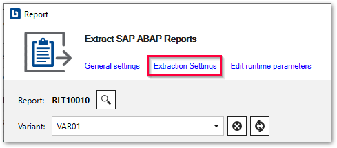 Extraction-Settings