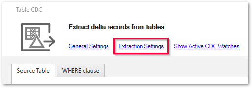 Extraction-Settings