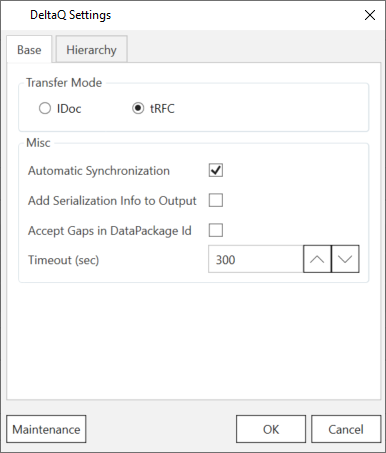 Extraction-Settings