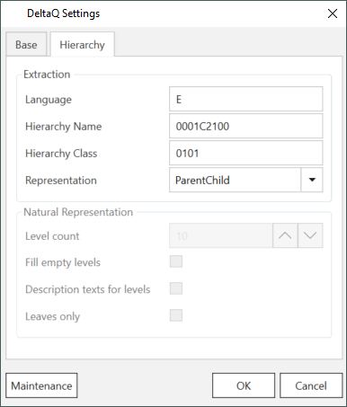 Extraction-Settings