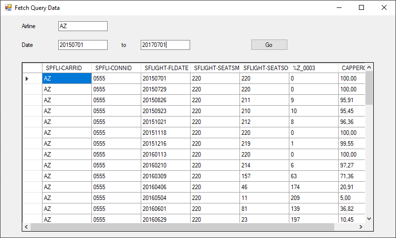 SAP-Query-Execution