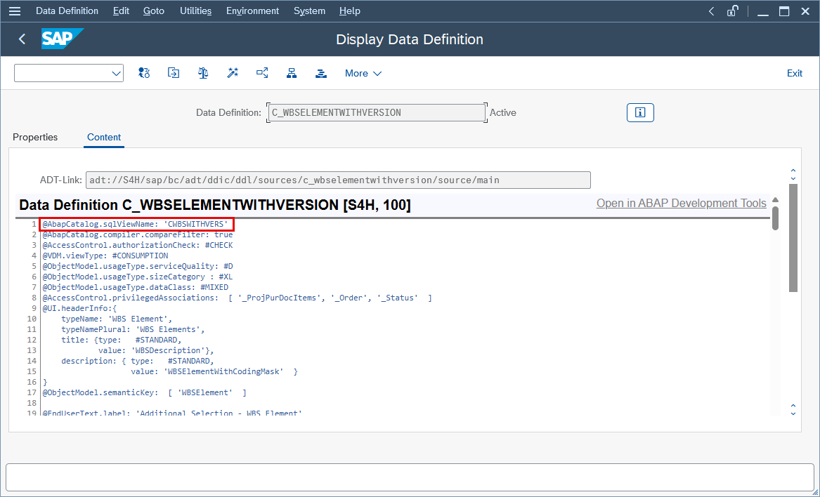 data-definition-view