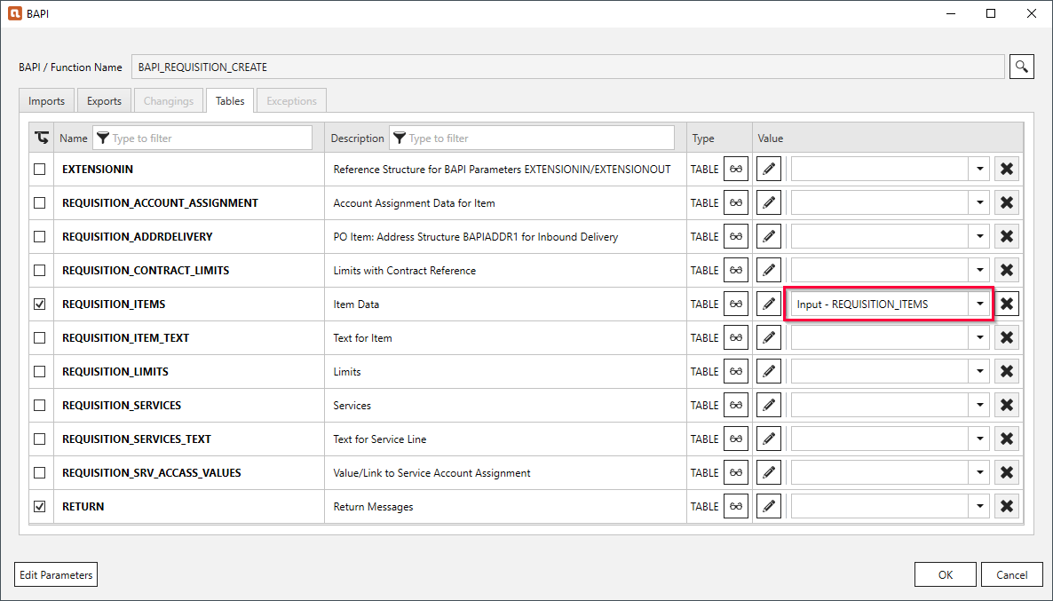 create-purchase-requisition-table-param