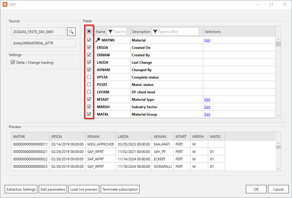 Datasource Preview