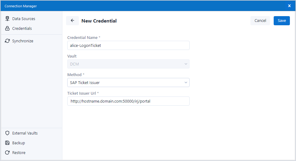 SAP-Logon-Ticket-Credential