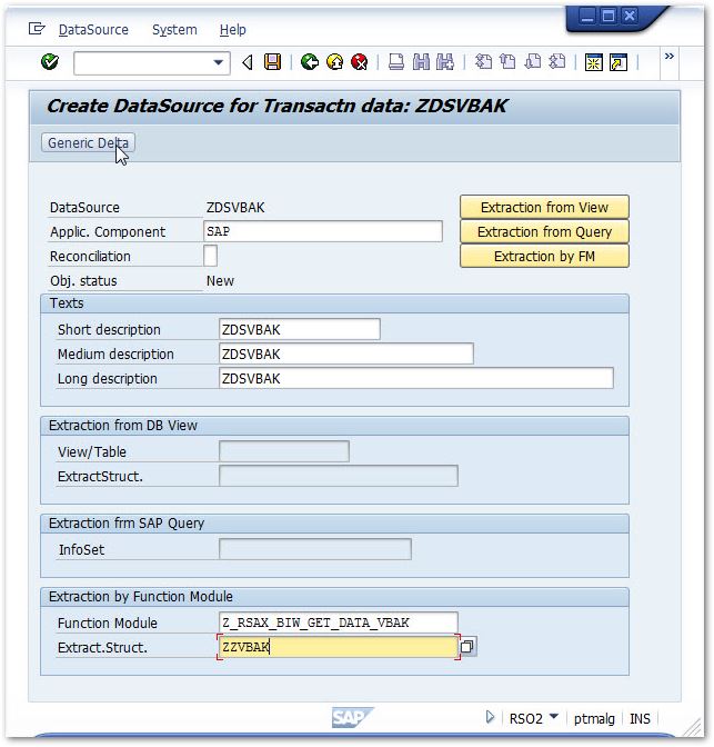 XU create generic datasource 11