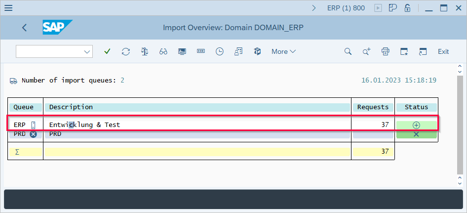 SAP-Queues