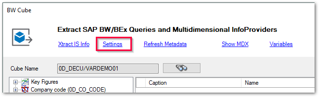 Extraction-Settings