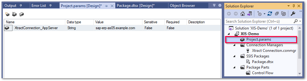 connection-manager-project-params