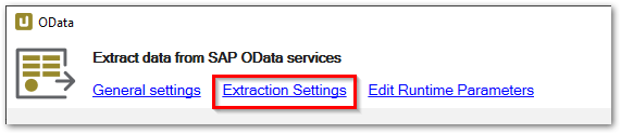 Extraction-Settings