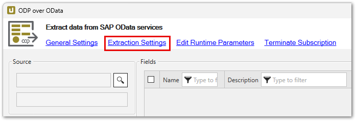 Extraction-Settings