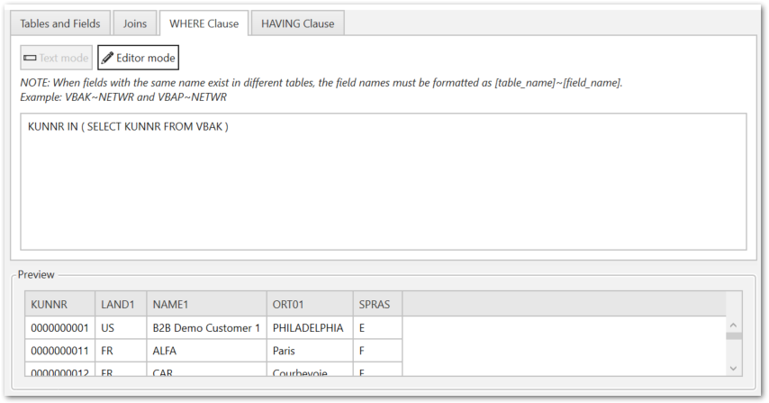 WHERE Clause Subquery