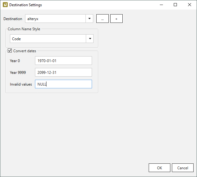 Destination-settings