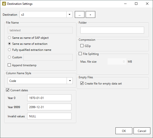 Destination-settings