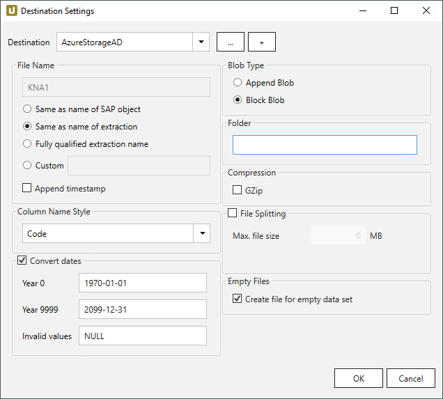 Destination-settings