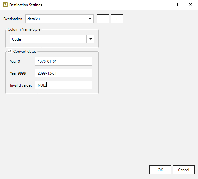 Destination-settings