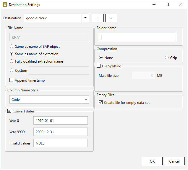 Destination-settings