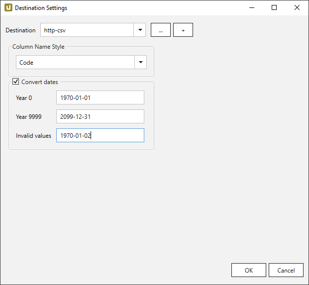 Destination-settings