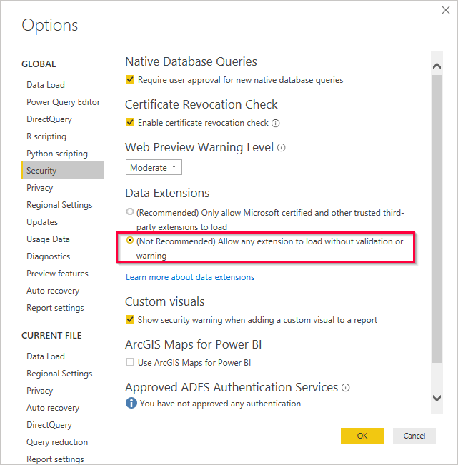 Power BI cache