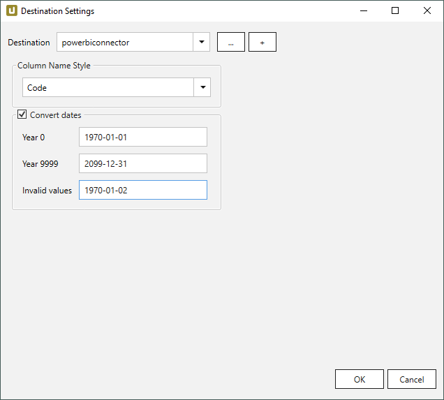 Destination-settings