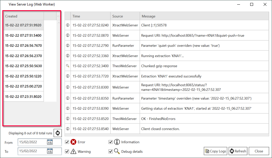 View-Server-Log