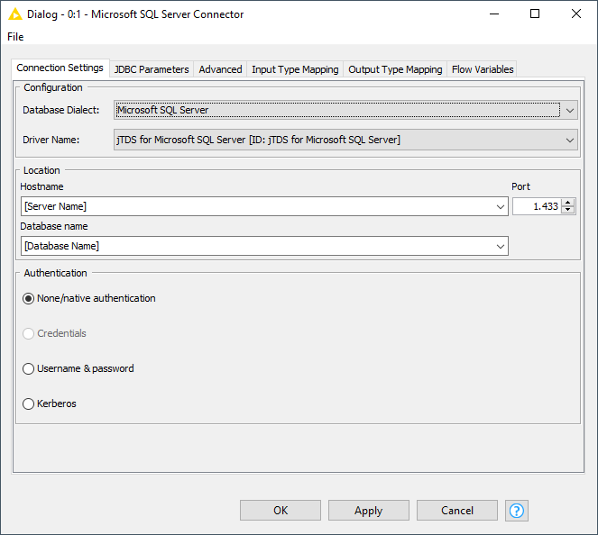 KNIME-Microsoft SQL Server Connector