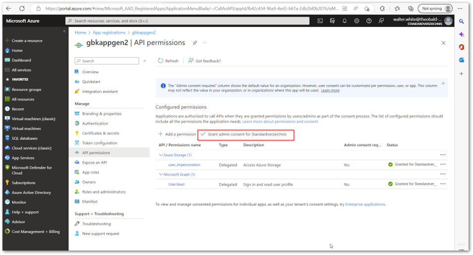 azure-app-grant-permission