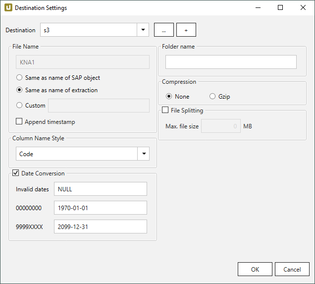 Destination-settings