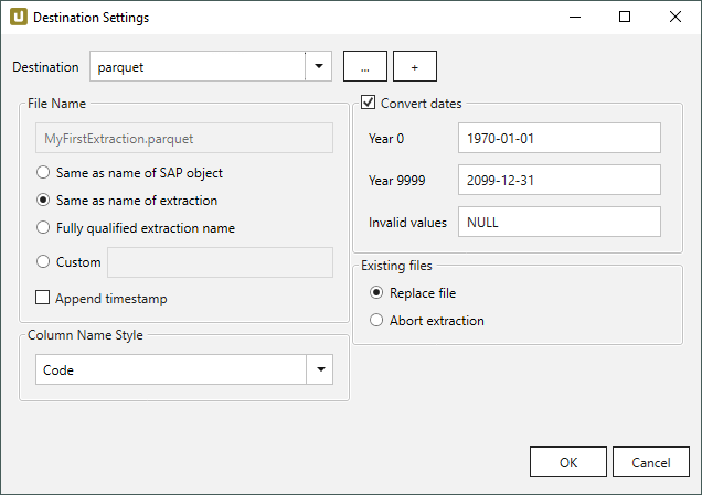 Destination-settings