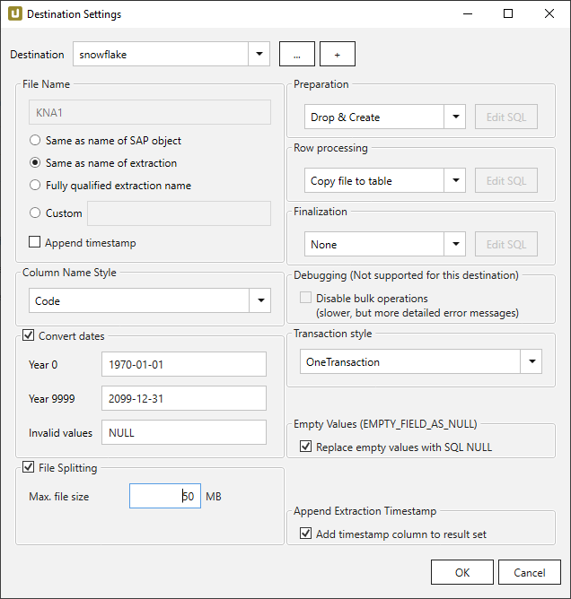 Destination-settings