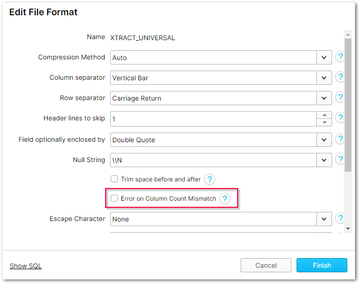 File-Format-Option