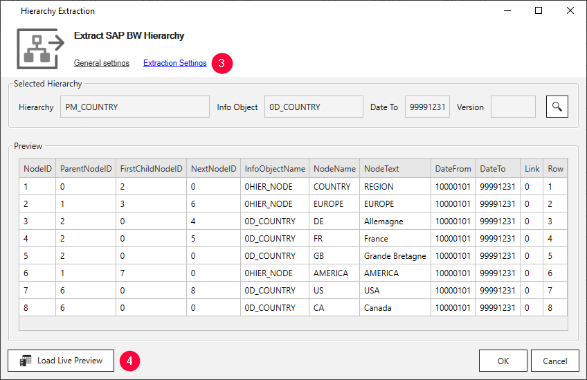 BW Hierarchy - Xtract Universal HelpCenter