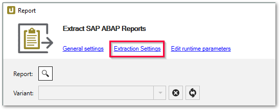 Extraction-Settings