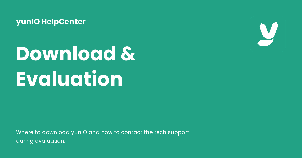 Download Evaluation Yunio Helpcenter