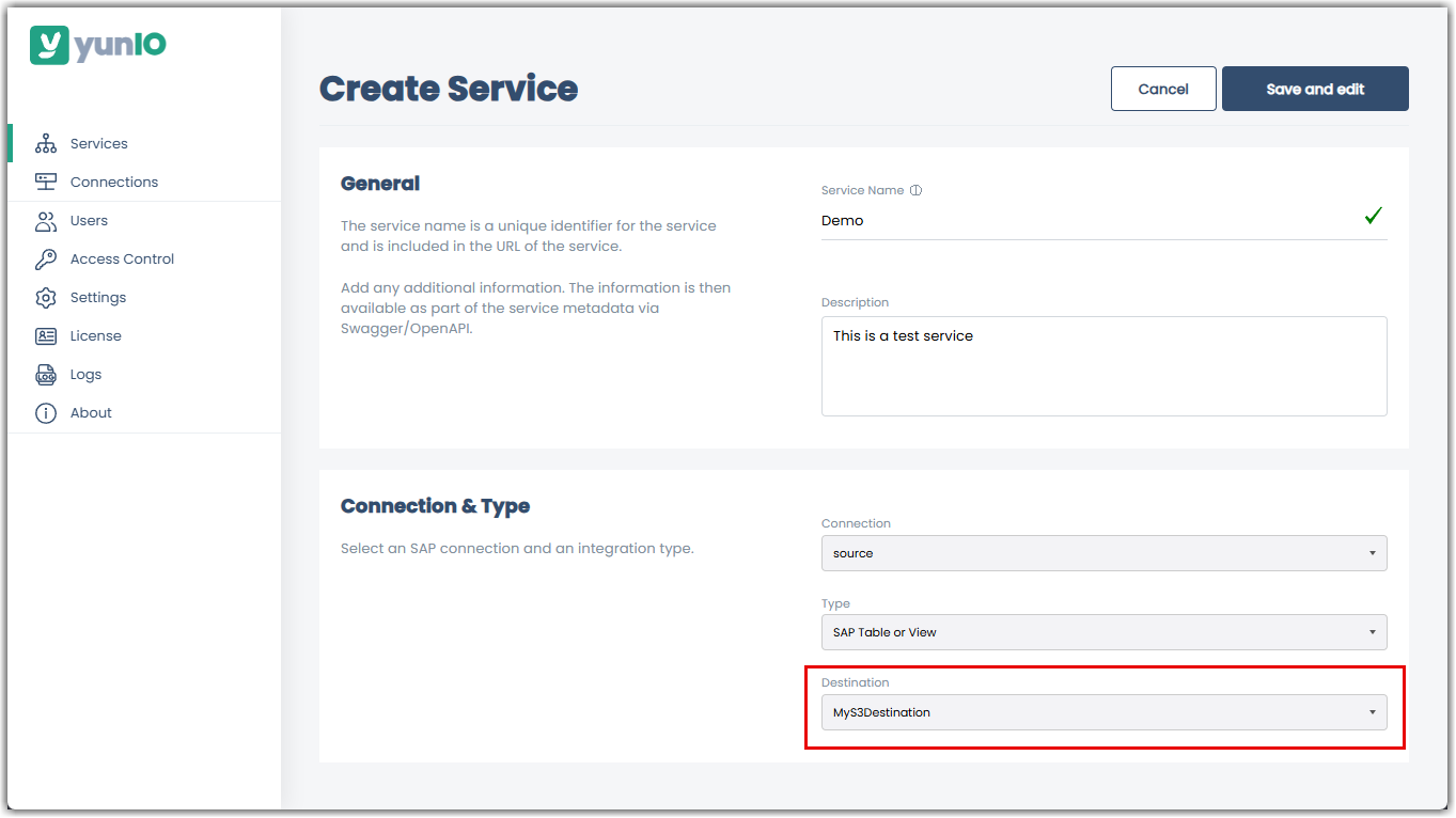 assign-s3-destination
