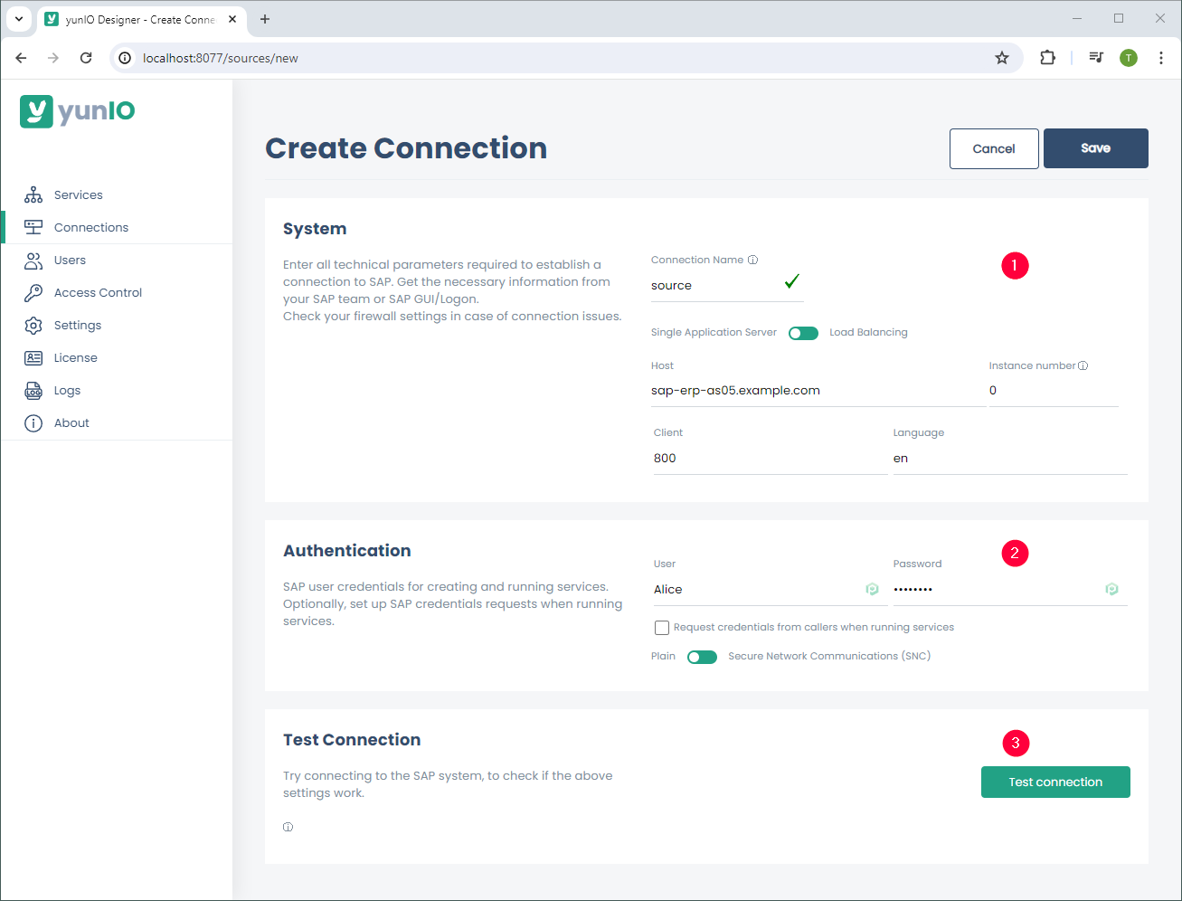 yunIO-Create-Connection