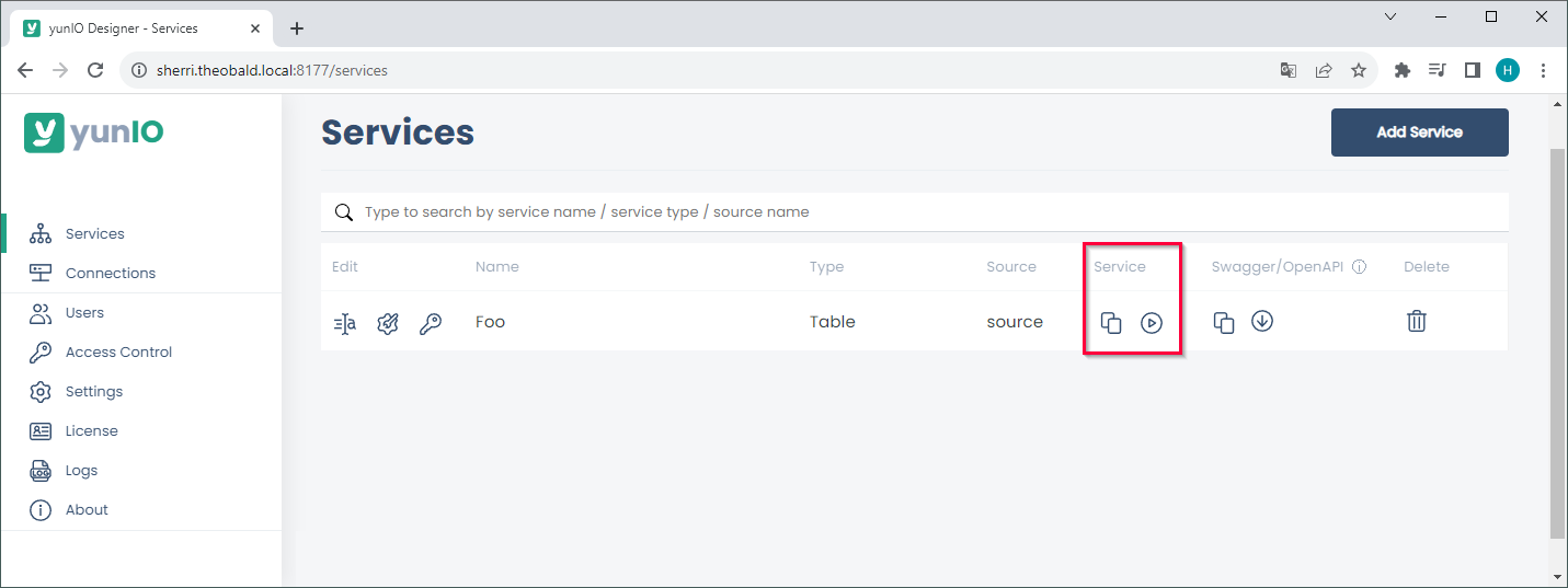 yunIO-Services
