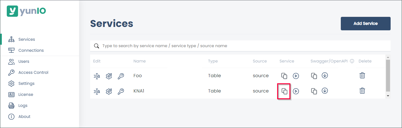 yunIO-service
