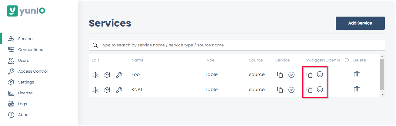 yunIO-service